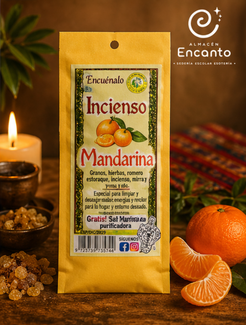 Incienso Mandarina + Sal Marina