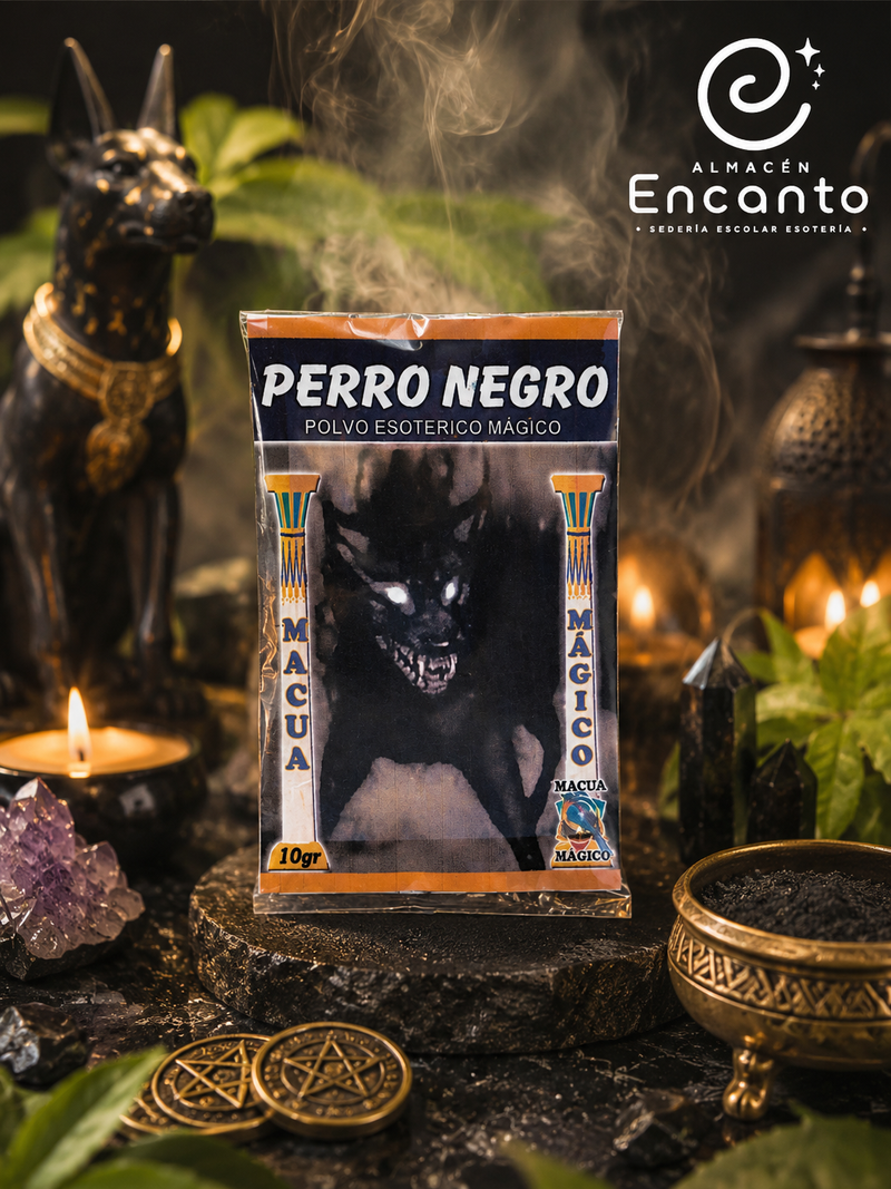 Polvo Esotérico Mágico Perro Negro